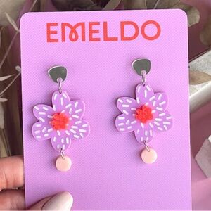 Emeldo Design Beth Blooms Earrings Spring Floral